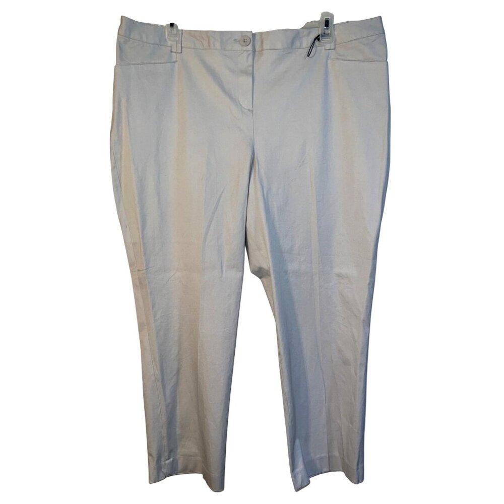 Lane Bryant Womens Dark  Cream Cotton/Spandex Pants Size 24 Short